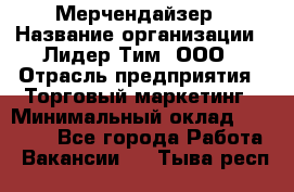 Мерчендайзер › Название организации ­ Лидер Тим, ООО › Отрасль предприятия ­ Торговый маркетинг › Минимальный оклад ­ 23 000 - Все города Работа » Вакансии   . Тыва респ.